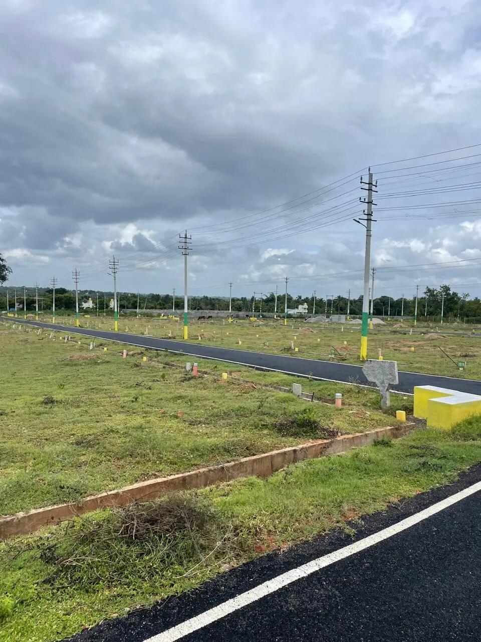 Heritage City Asphalt Road and Curbing with Hill Views